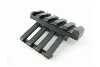 Angled Side Rail Mount Black