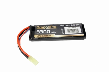 DRAGONPRO 7.4V 3300mAh 20C LiPO 131x42x12mm