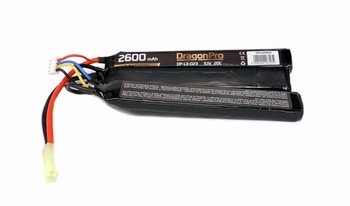 DRAGONPRO 11.1V 2600mAh 20C LiPO (1+1+1) 128x20x11mm