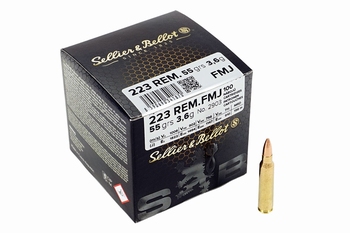 Sellier & Bellot .223Rem FMJ 55grs BULK (100rds)