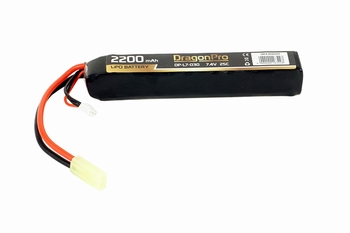 DRAGONPRO 7.4V 2200mAh 25C LiPO 127x21x24mm