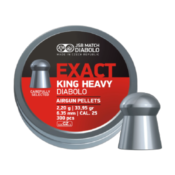JSB Exact King Heavy Diabolo 6.35mm/.25 (300 pc )