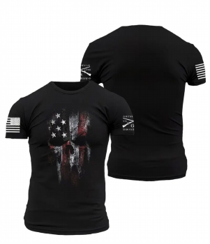 Skull Flag T-Shirt Black