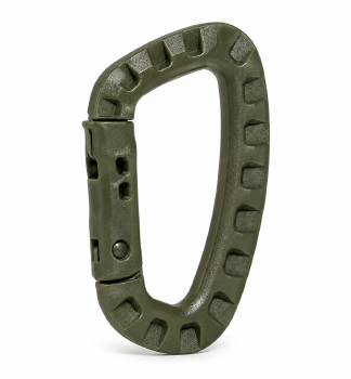 Tactical D-Shaped Carabiner OD