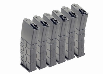 ICS T4 Tactical Magazine Low-Cap (6 pcs) Black