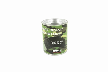 Fosco RAL 9021 Flat Black 1 Liter Paint
