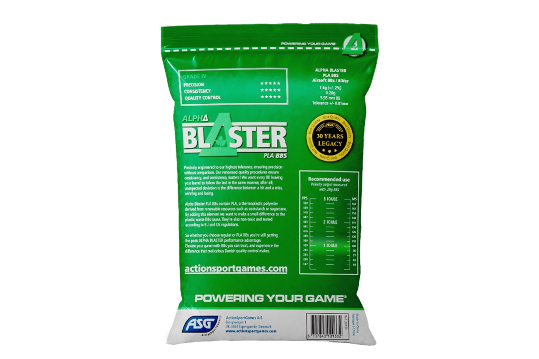 ASG ALPHA Blaster Bio BBs 1kg Bag