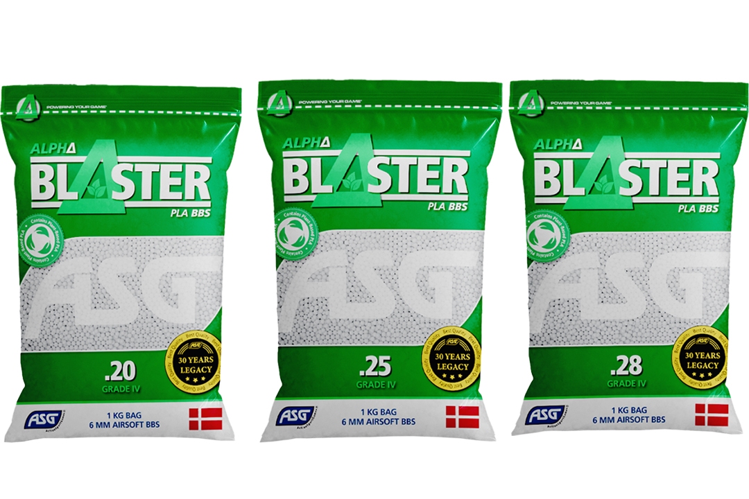 ASG ALPHA Blaster Bio BBs 1kg Bag