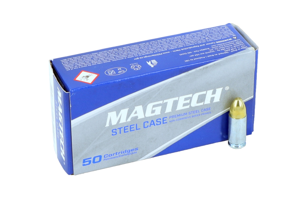 CBC/Magtech 9mm - 124 grain - FMJ Steel case (50rds)