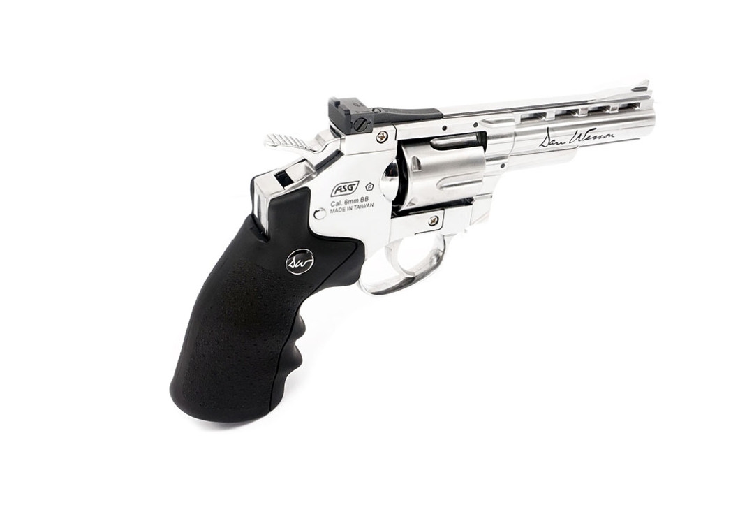 Dan Wesson 4 inch Revolver Silver (High Power) CO2
