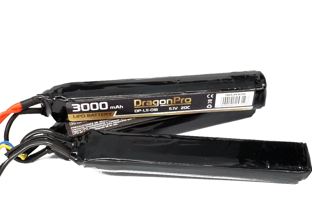 DRAGONPRO 11.1V 3000mAh 20C LiPO (1+1+1) 128x20x16mm