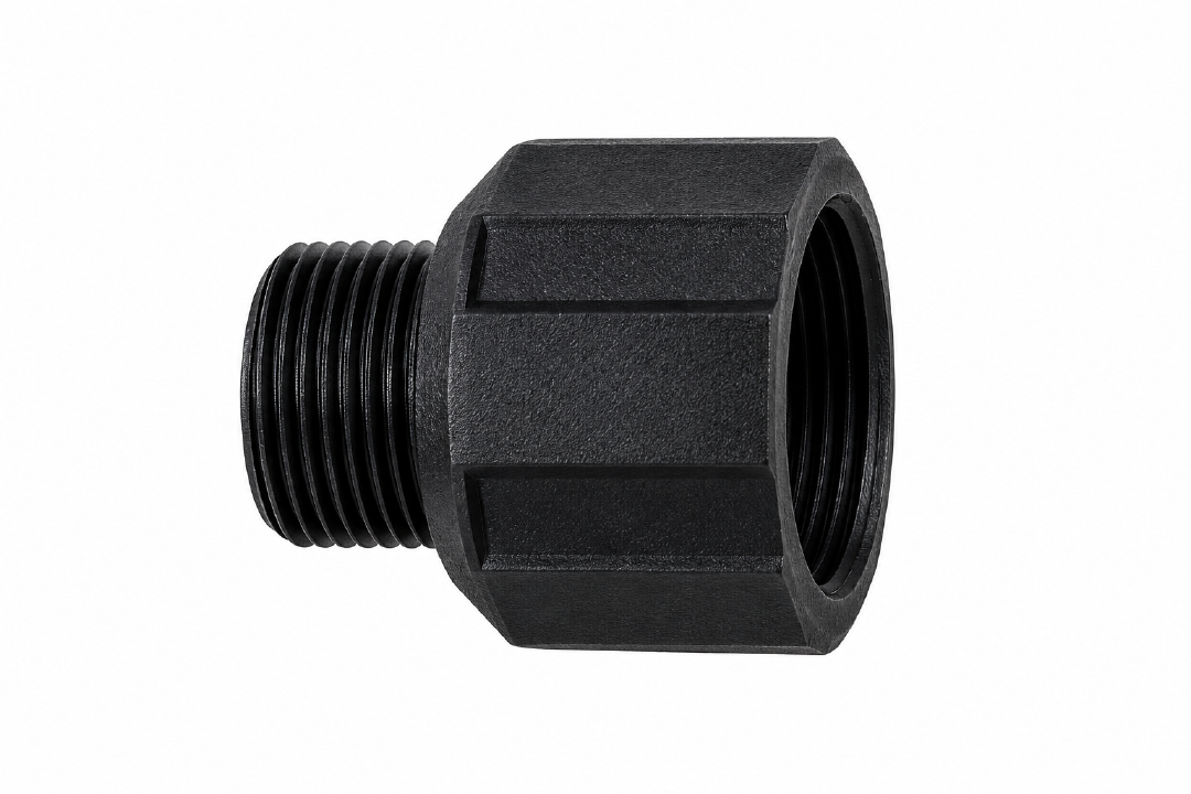 DragonPro silencer adapter 16mm CWW to 14mm CCW Black