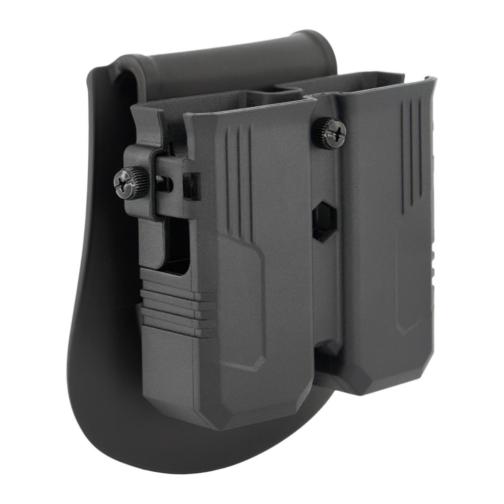 DragonPro Universal Double Pistol Magazine Holder Polymer Black