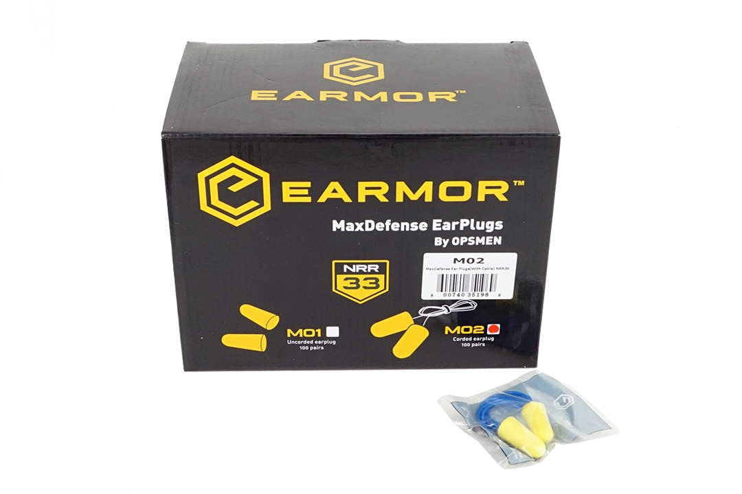 EARMOR M01-M02 MaxDefense oordopjes Box 100pcs