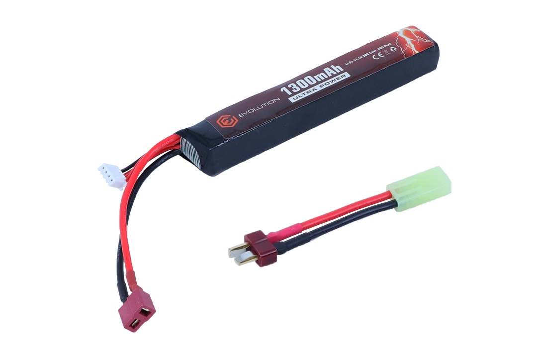 Evolution LiPo 11.1V 1300mAh 20-40C Stick Type Deans