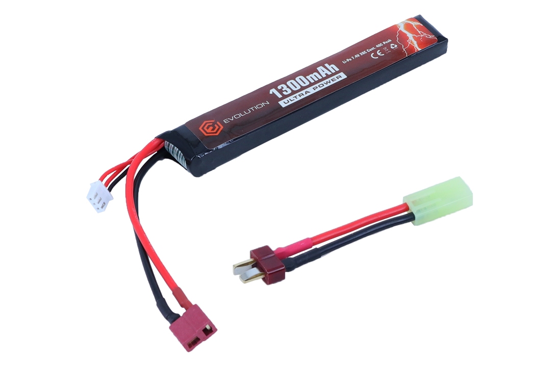 Evolution LiPo 7,4V 1100mAh 20-40C Stick Type Deans