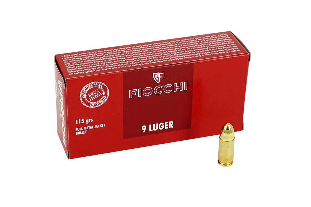 Fiocchi 9mm luger 115 grain FMJ 50 (rds)