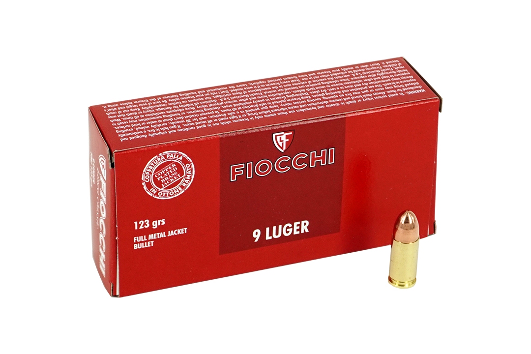 Fiocchi 9mm luger 123 grain FMJ (50 Rds)