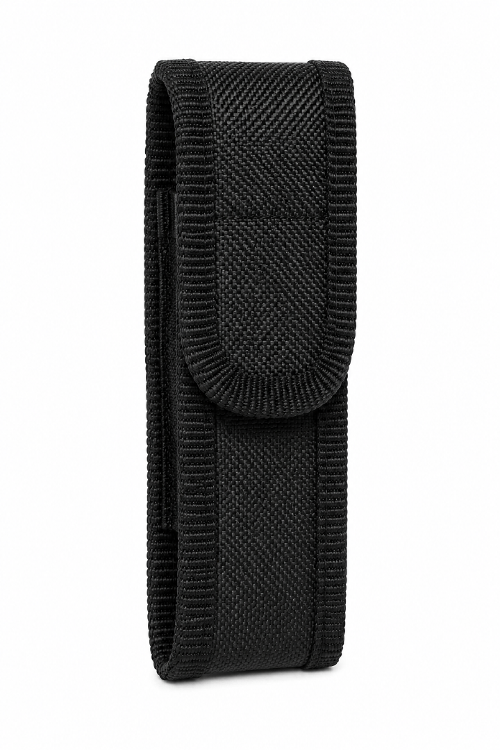 Tactical Nylon Flashlight Pouch Small  Black