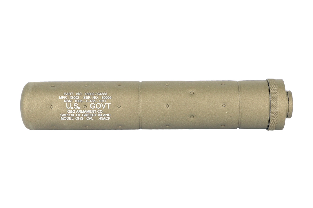 G&G SOCOM Mock Suppressor-L Desert Tan (14mm CCW)