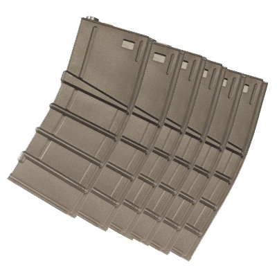ICS T4 Tactical magazine - Hi-Cap - Tan - 6pcs/box