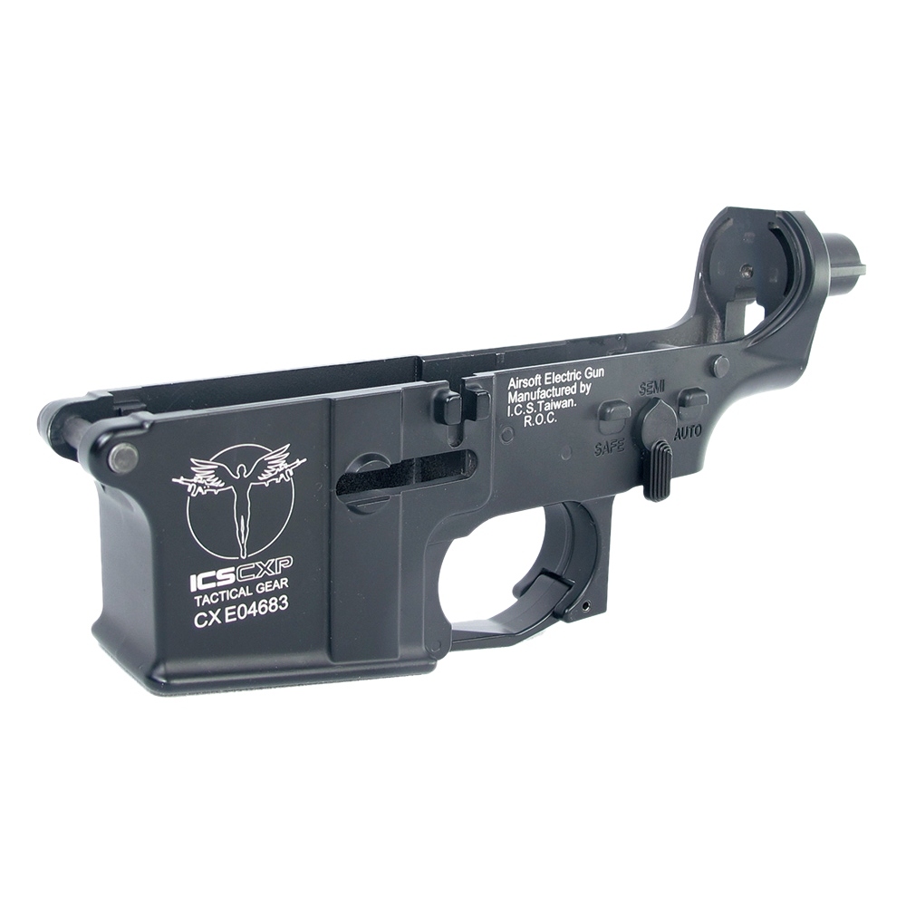 ICS UK1 Lower Receiver Set for Integrated Gearbox Black