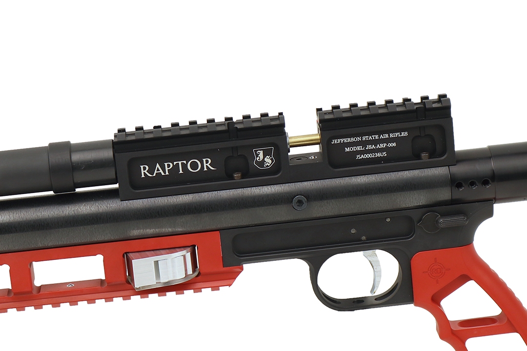 Jefferson State Air Rifles Raptor .357 Custom Black - Red