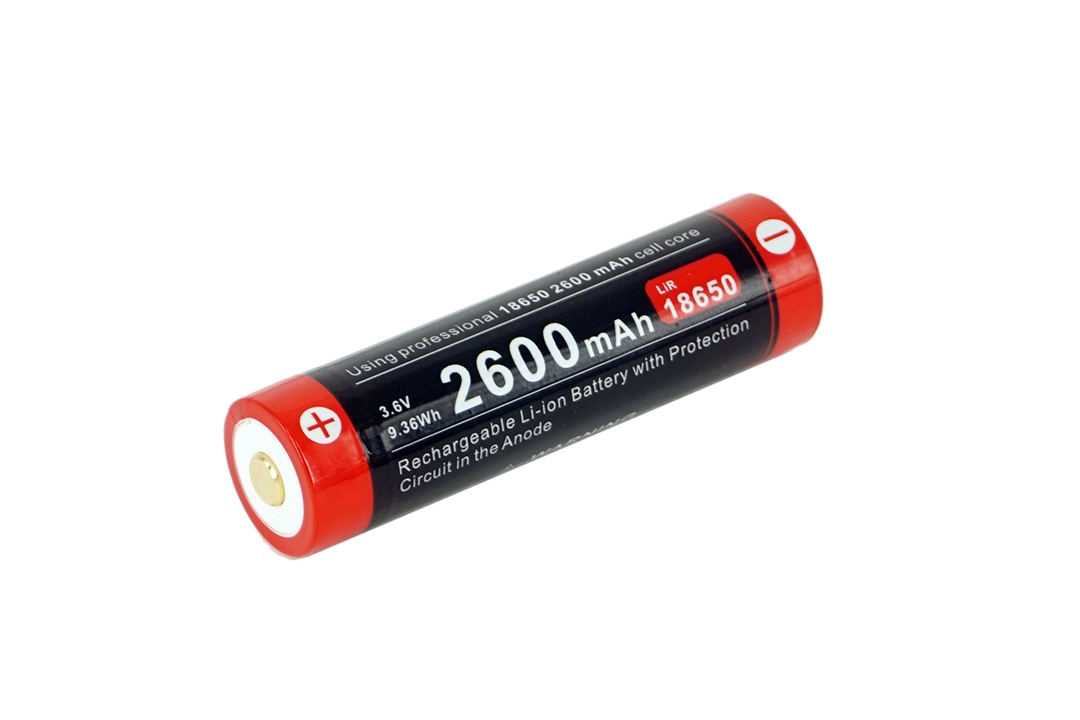 Klarus Micro-USB Rechargeable 18650 LiR 2600mAh Battery