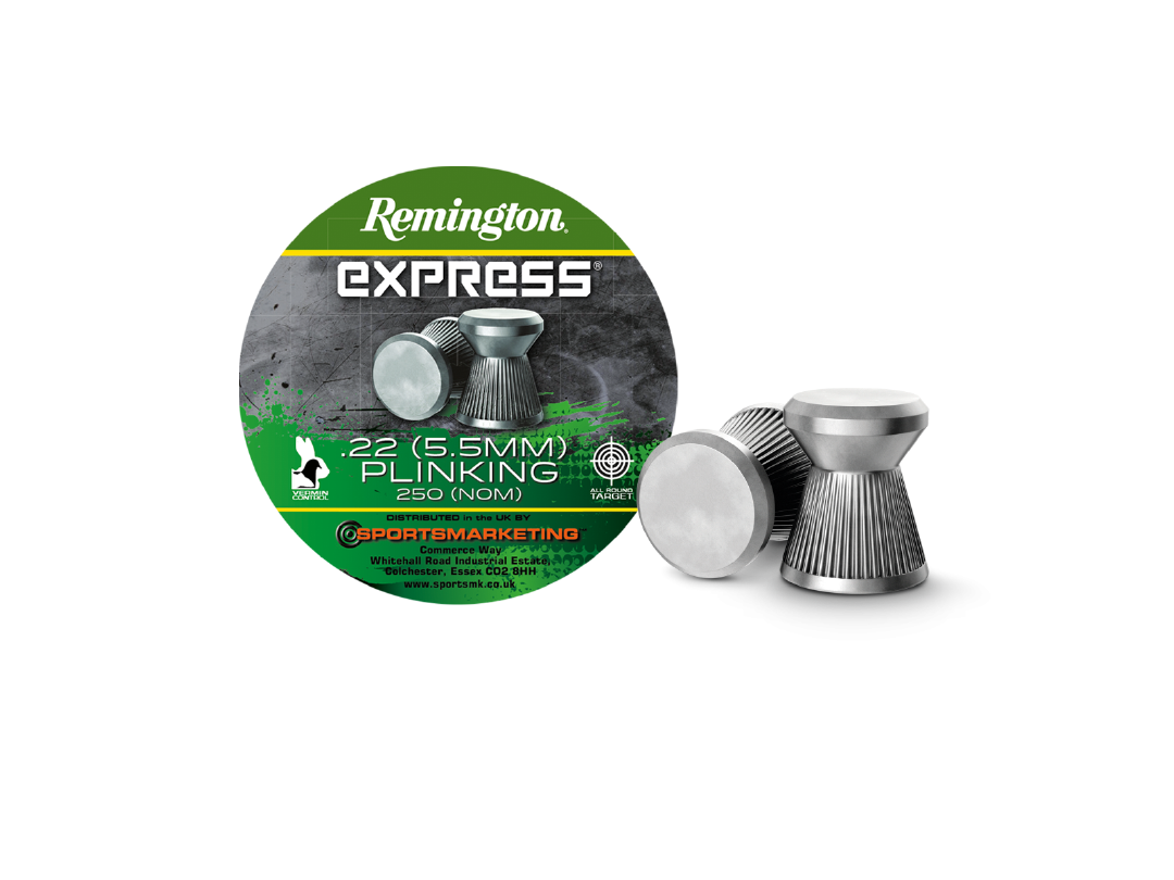 Remington Express Flat Plinking Pellets, 5.5mm, 250, pcs