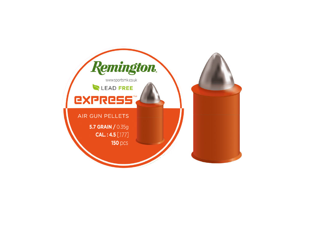 Remington Express Pellets, Lead Free, 4.5mm, 150 pcs