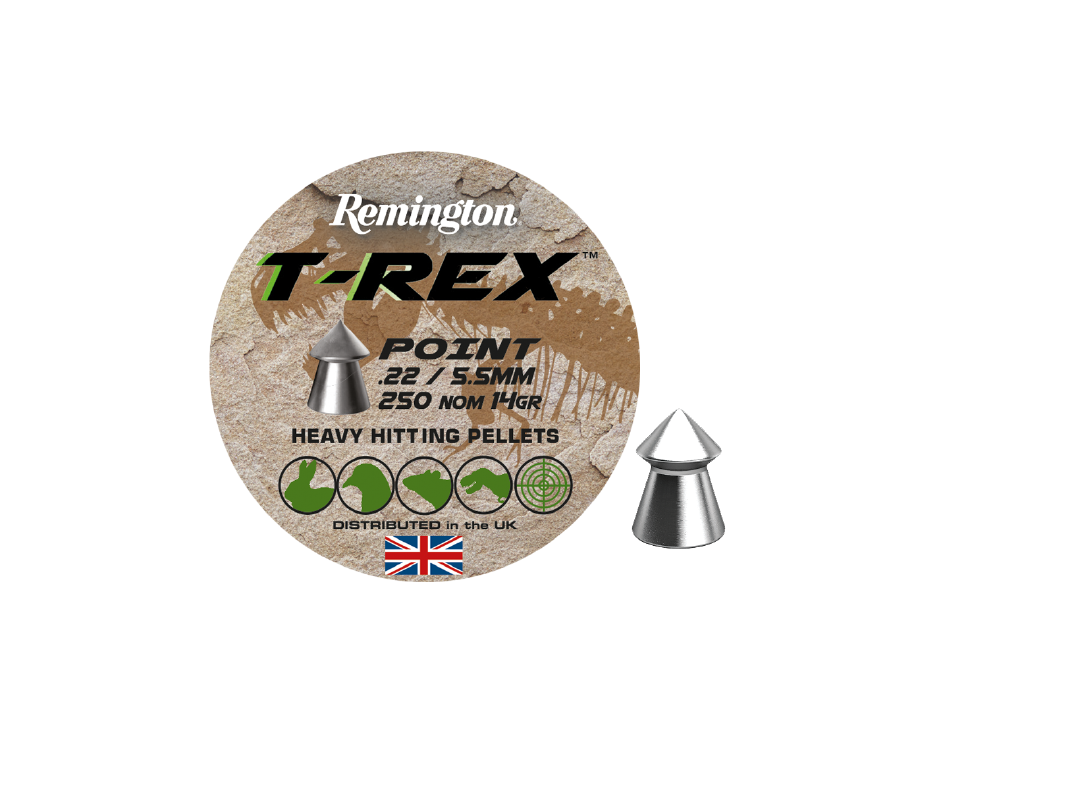 Remington T-Rex Point Pellets, 5.5mm, 250 pcs