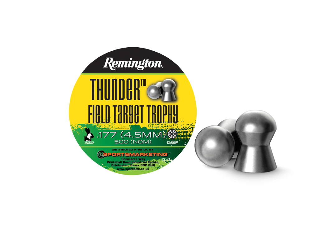 Remington Thunder Field Target Trophy Pellets, 4.5mm, 500 pcs
