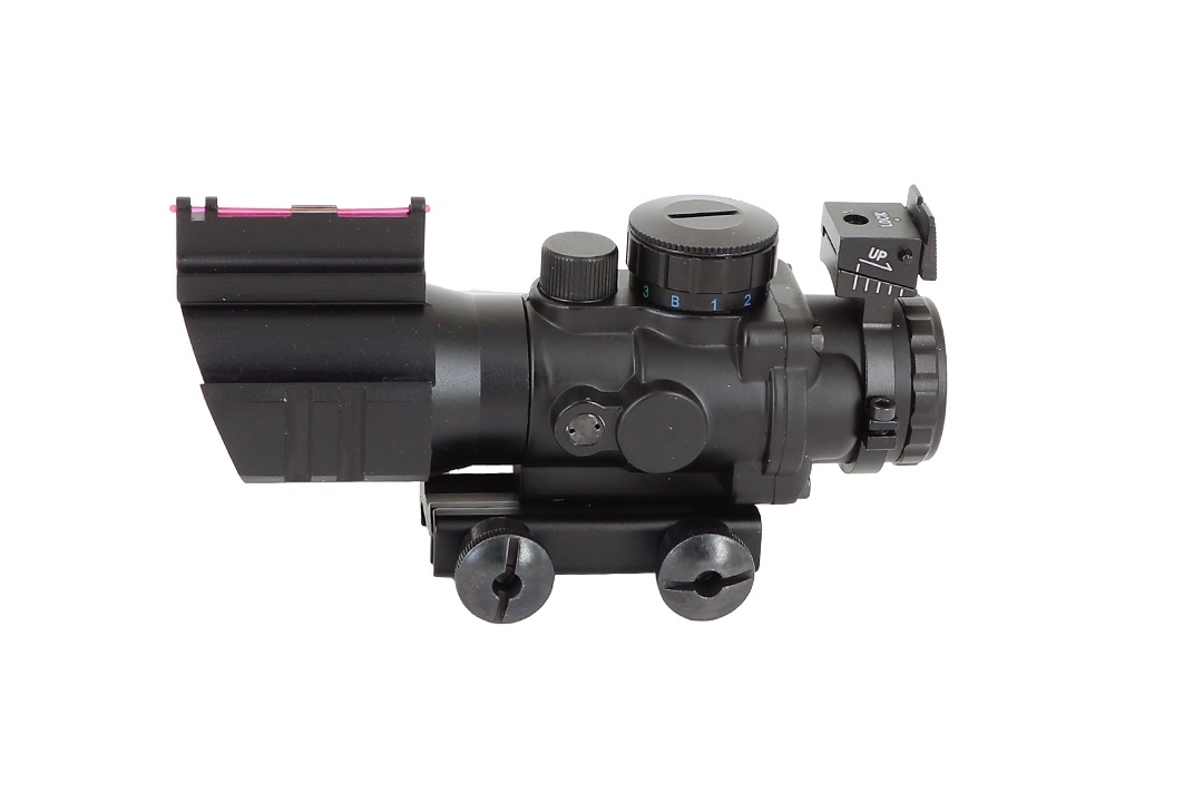 Sniper Tactical 4X32 RGB Scope, Fiber Optic