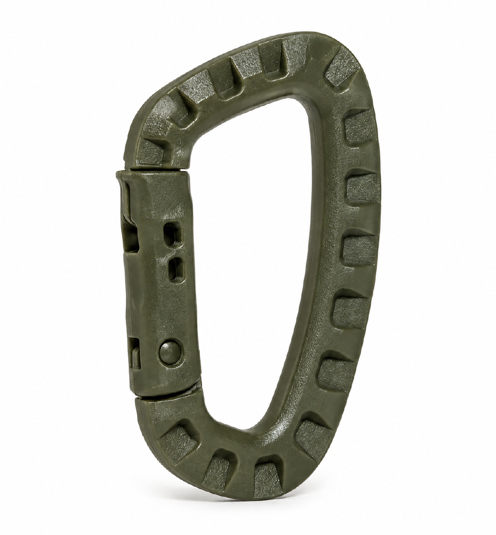 Tactical D-Shaped Carabiner OD