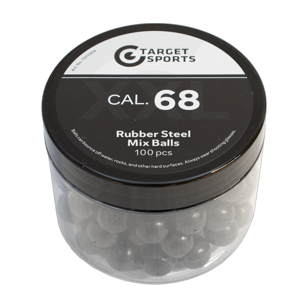 Target Sports AA .68 Rubber Steel Mix Balls Jar p/100