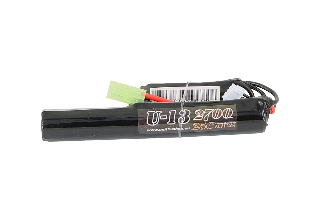 U-13 Li-ion 11,1v 2700mAh 25C Stick/Nunchuck 132x20+68x20mm