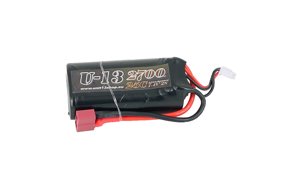 U-13 Li-ion 7,4v 2700mAh 25C Brick DEANS 70x38x19,5mm