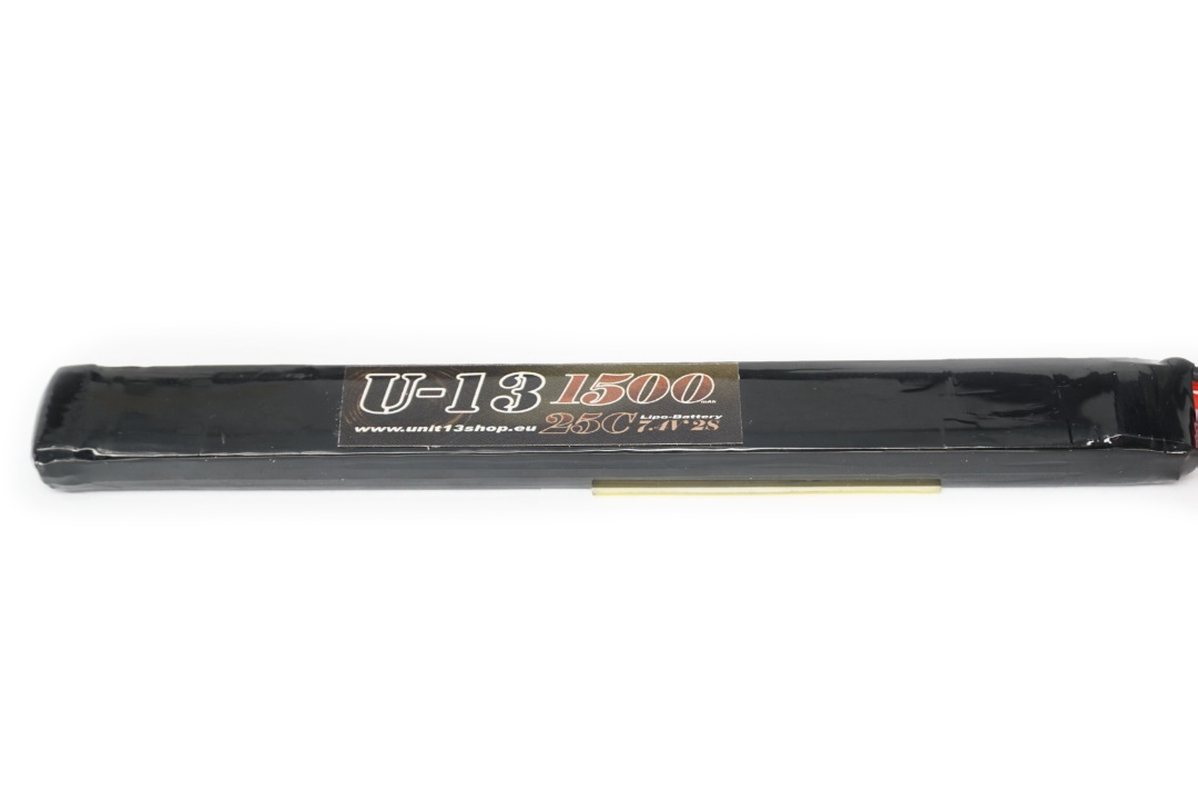 U-13 LiPo 7,4v 1500mAh 25C Stick 172x18x10mm
