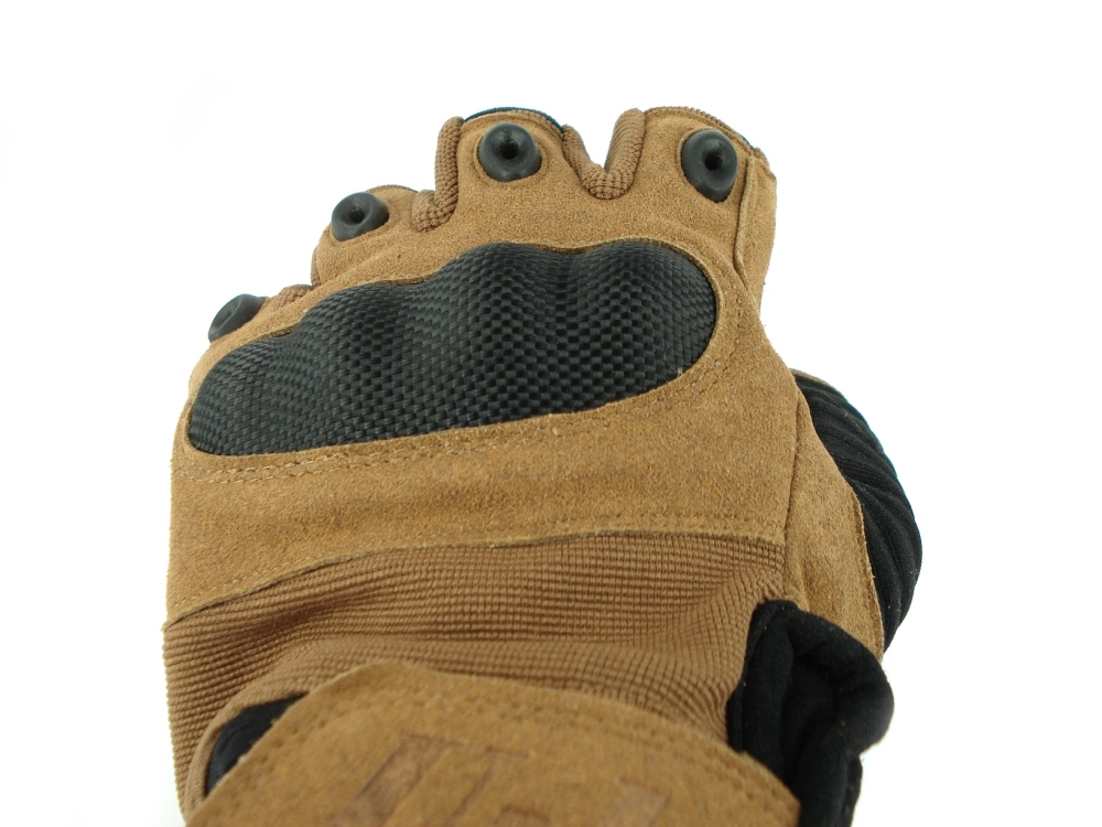U13 Hard Polymer Knuckle Tactical Gloves Coyote Brown