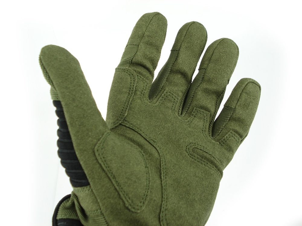 U13 Hard Polymer Knuckle Tactical Gloves Green OD