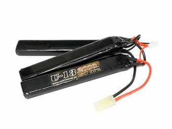 U-13 LiPo 11,1v 2000mAh 15C Stick/Nunchuck 126x21x10,2mm