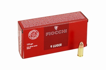 Fiocchi 9mm luger 123 grain FMJ (50 Rds)