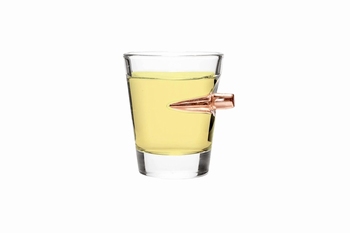 Lucky Shot .308 Bullet Whiskey Shot Glass