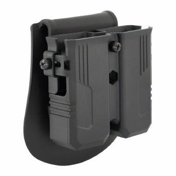 DragonPro Universal Double Pistol Magazine Holder Polymer Black