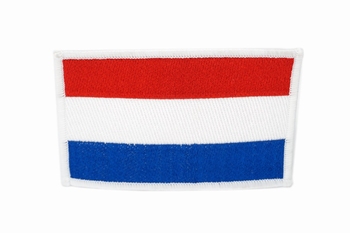 Embleem opstrijkbare nederlandse vlag Groot