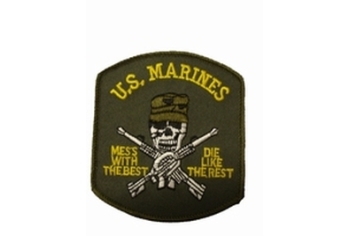 Badge US marines with Skull